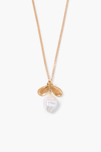 Chan Luu Petal Necklace White Pearl NG-15428