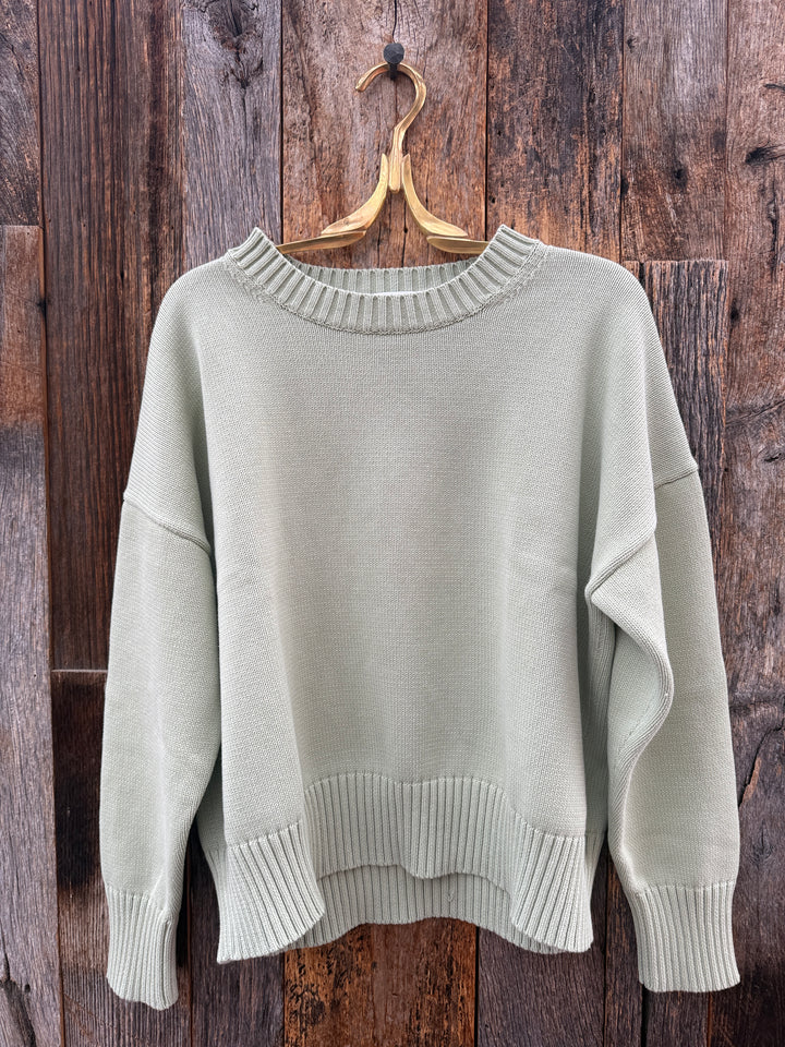 Perfect White Tee Janet L/S Pistachio