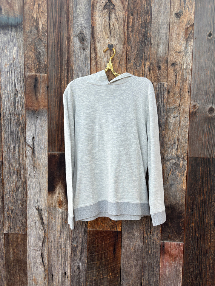 True Grit Varsity Greys Hoodie Heather Grey