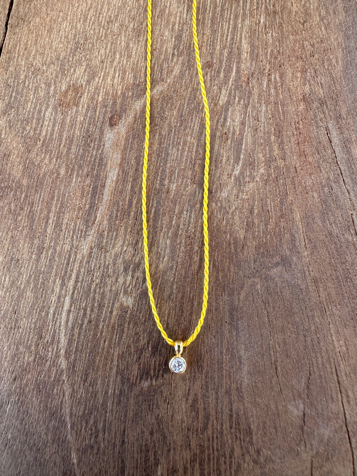 Chan Luu Mustard .1ct Dia Necklace NGF-15236 18KGPSS