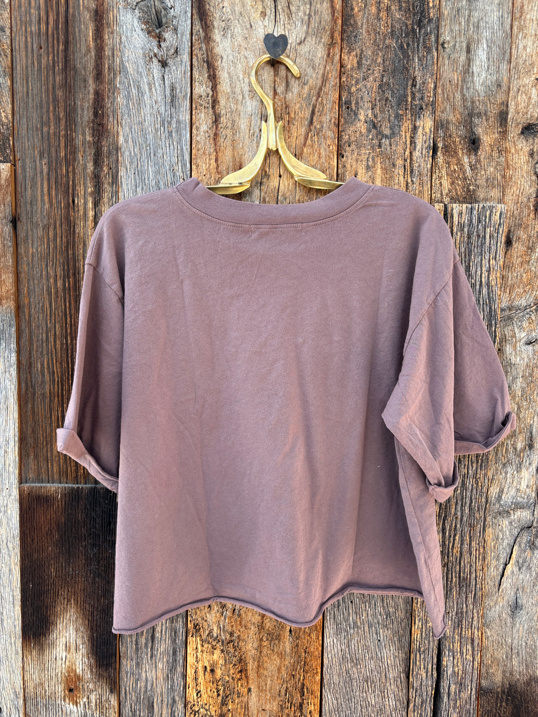 Project Social T Izzy Elbow Sleeve Tee Deep Taupe