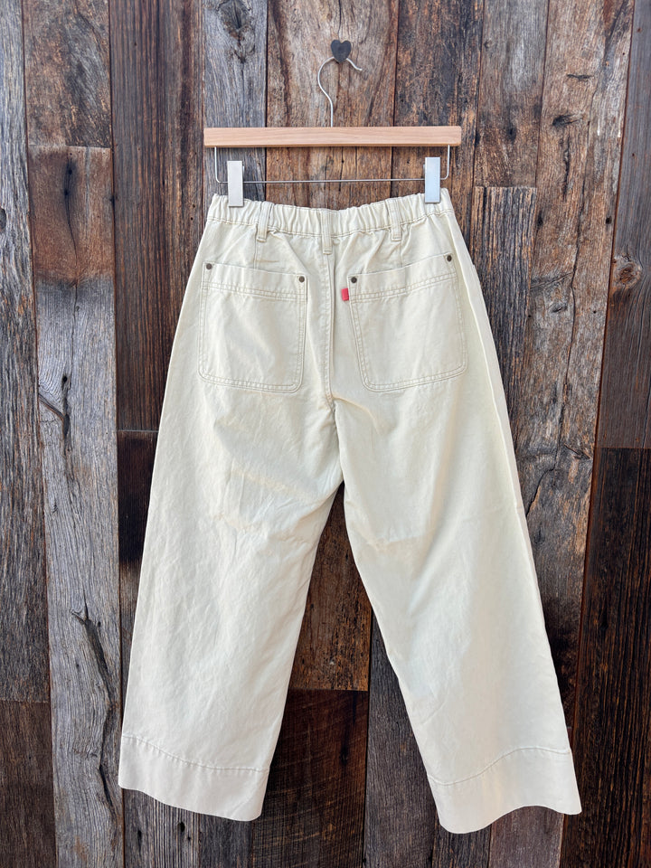 Lilla P Twill Straight Leg Pant Parchment