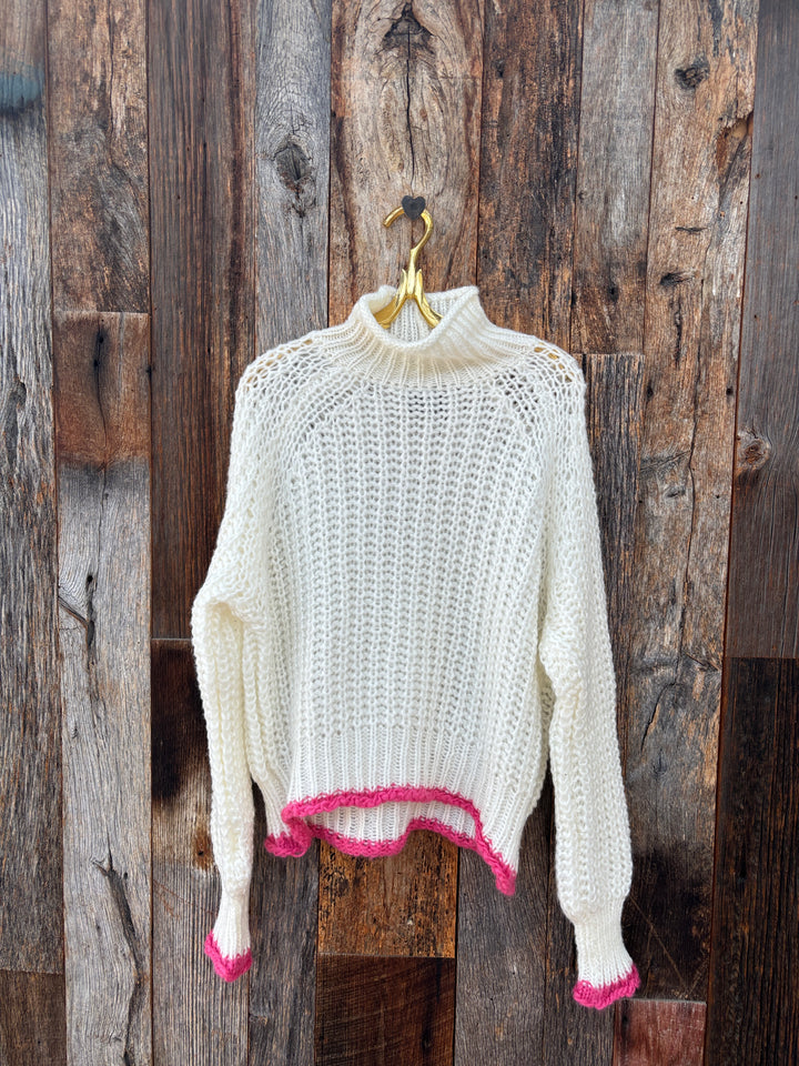 Wooden Ships Tara Rails Neck Pure Snow/Peony