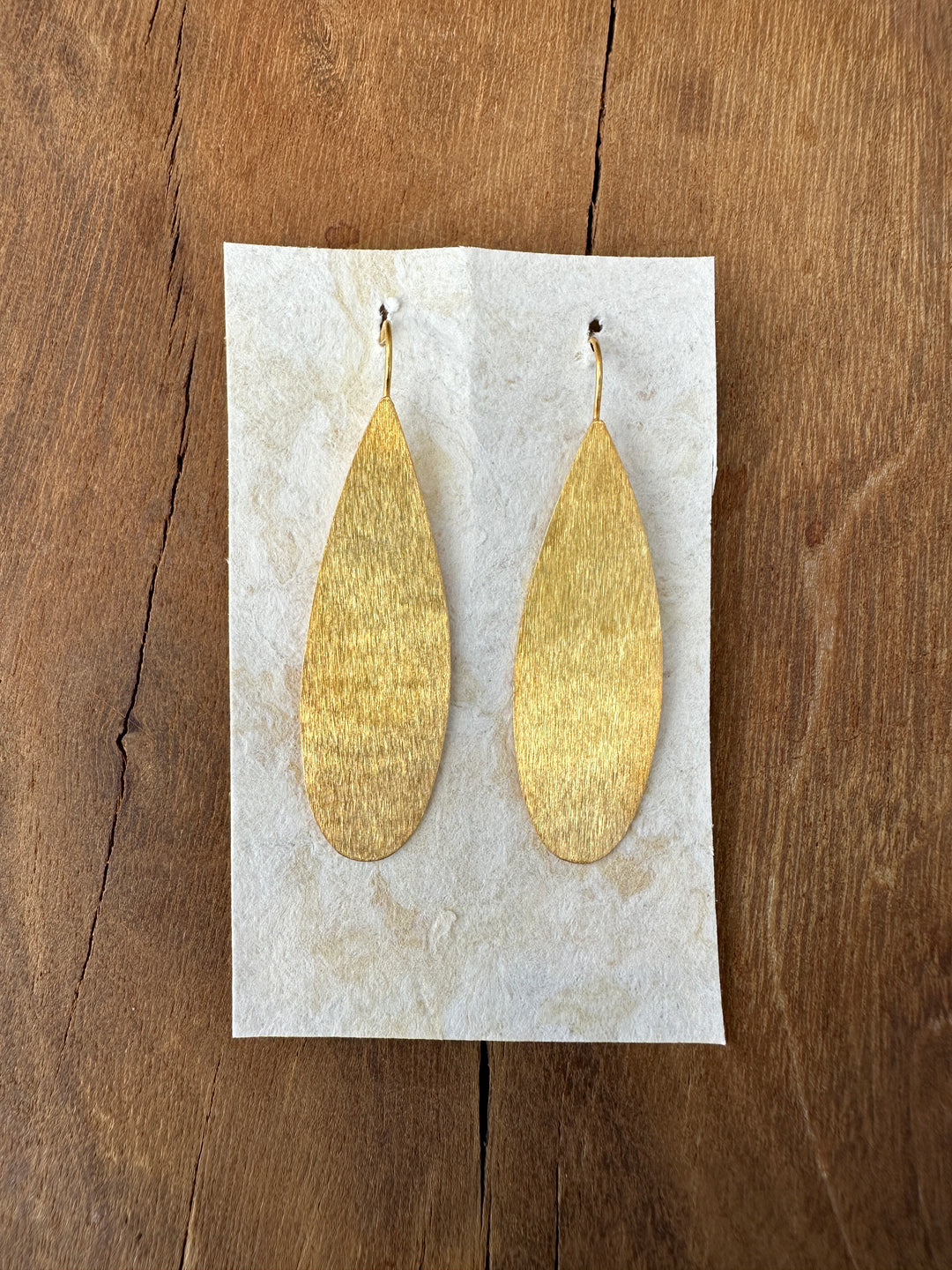 River Song San Miguel Golden Teardrop Earrings