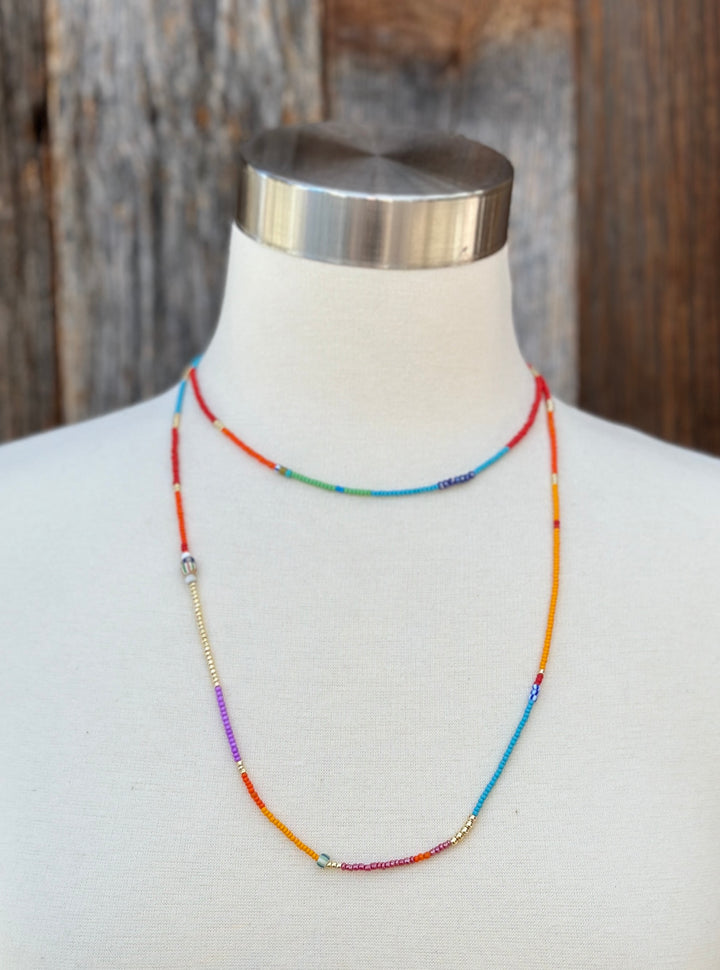 Elizabeth Nicole N63A 40.5" 14K GF, glass seed beads