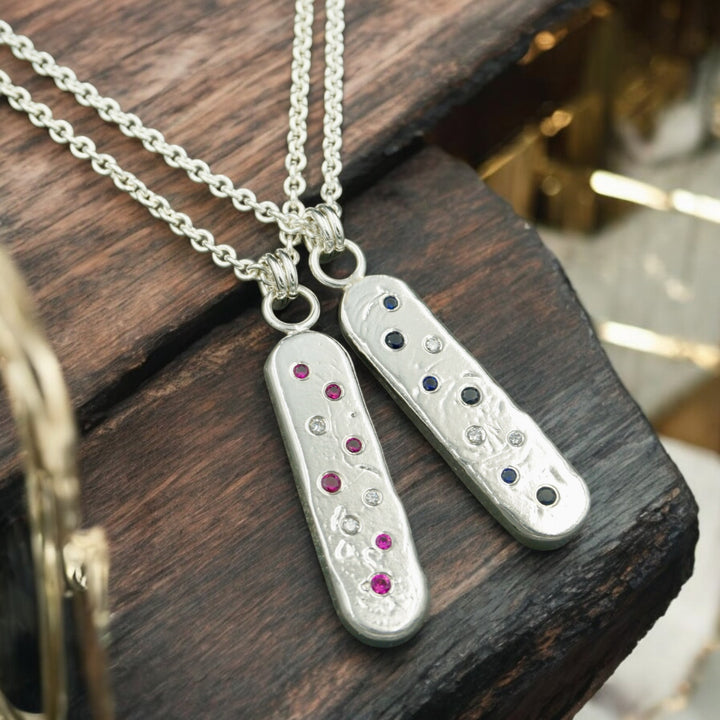 Ashton Sampietrini Bar Necklace Fine Silver