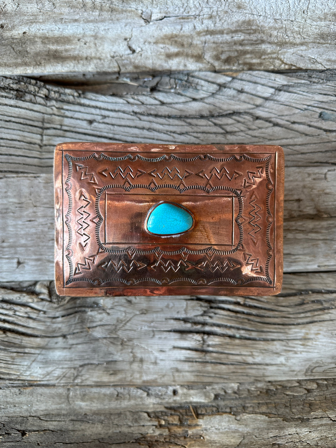 J Alexander Stamped Copper Box WJA-041