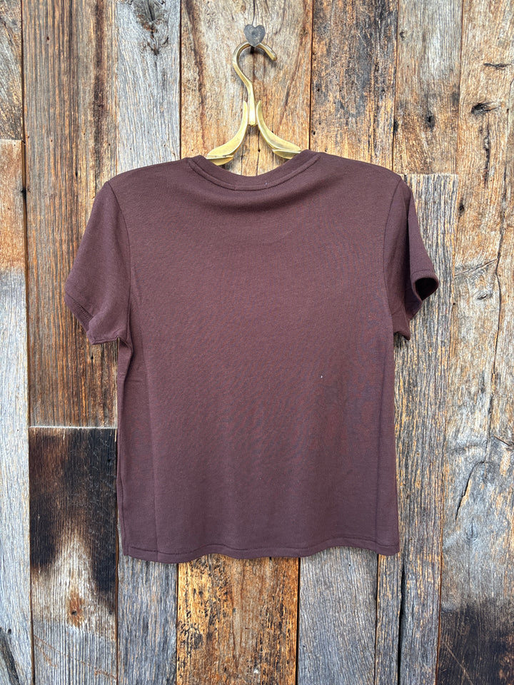 Z Supply Tourist Tee Chocolate Cherry