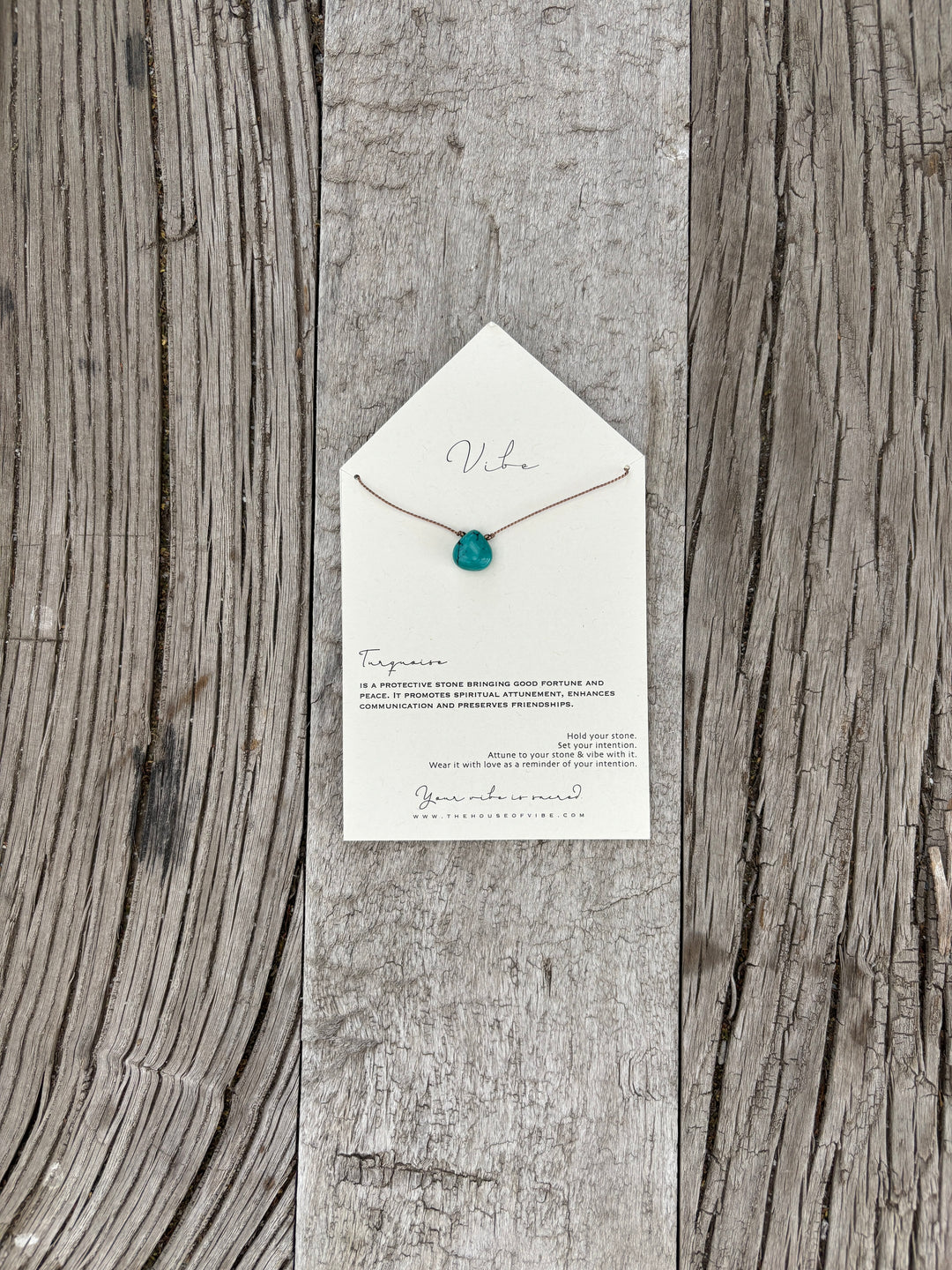 Vibe Necklace Turquoise Single Stone
