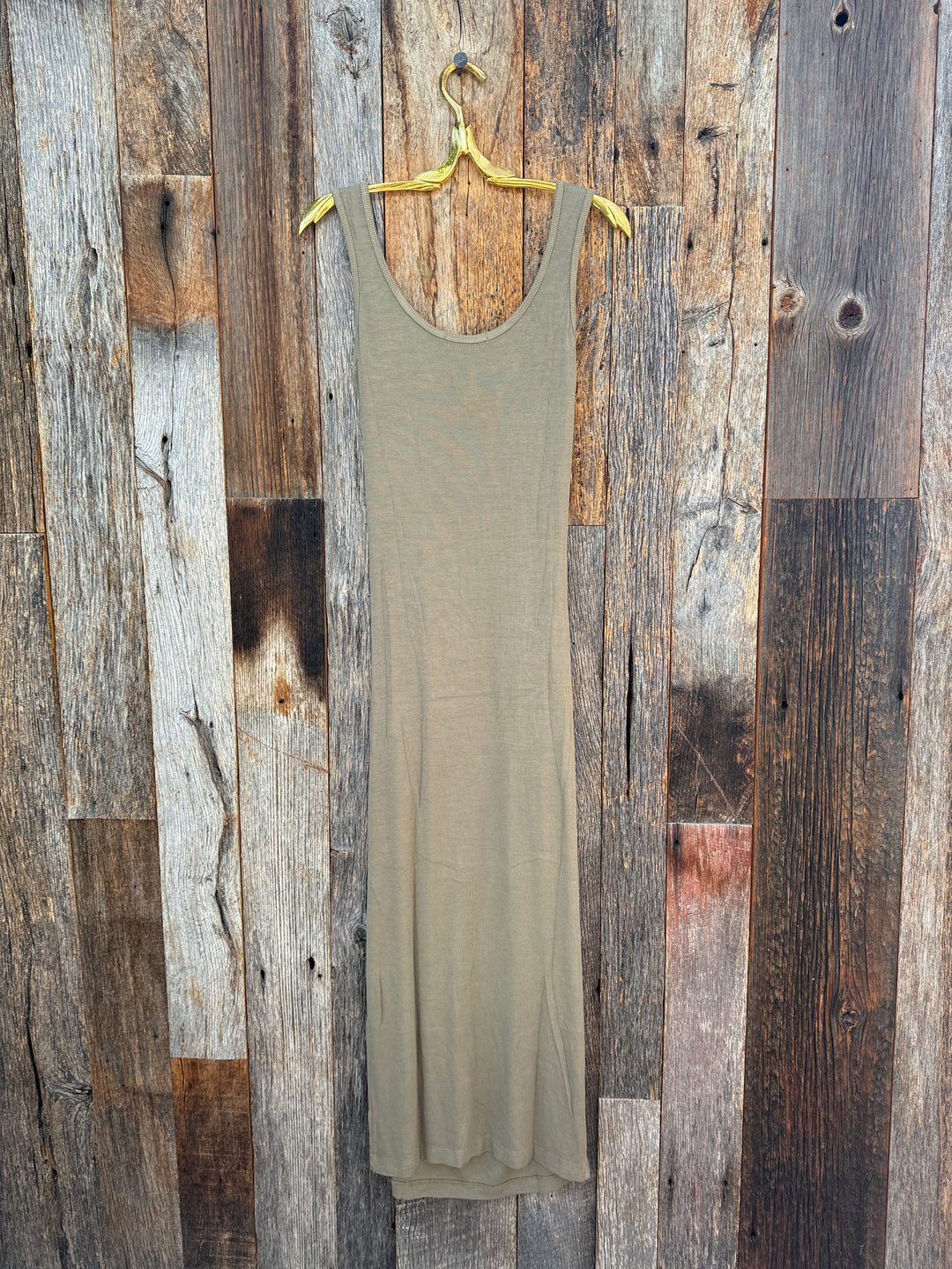 Stateside Rib Tank Dress Bay Leaf