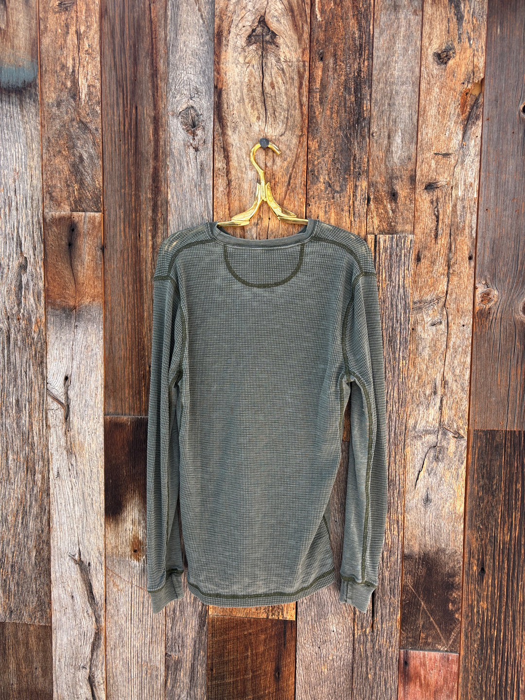True Grit Waffle Thermal L/S Crew Cargo