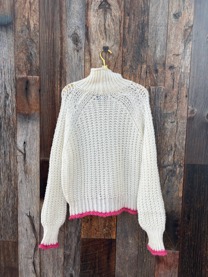 Wooden Ships Tara Rails Neck Pure Snow/Peony