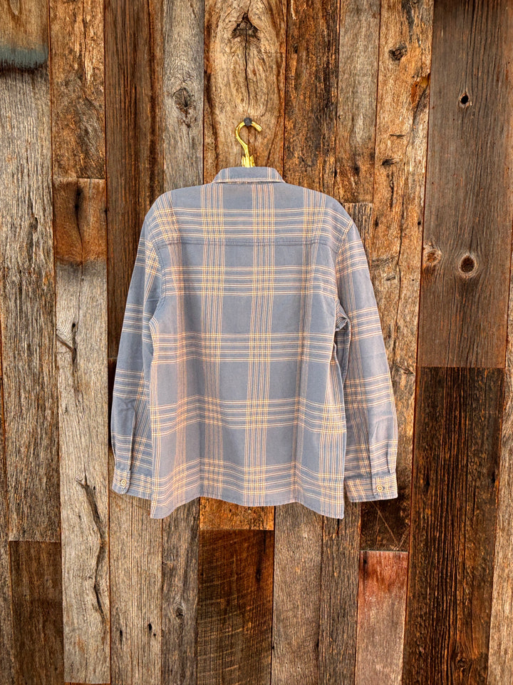 True Grit Lake Plaid L/S 2 Pocket Shirt Blue