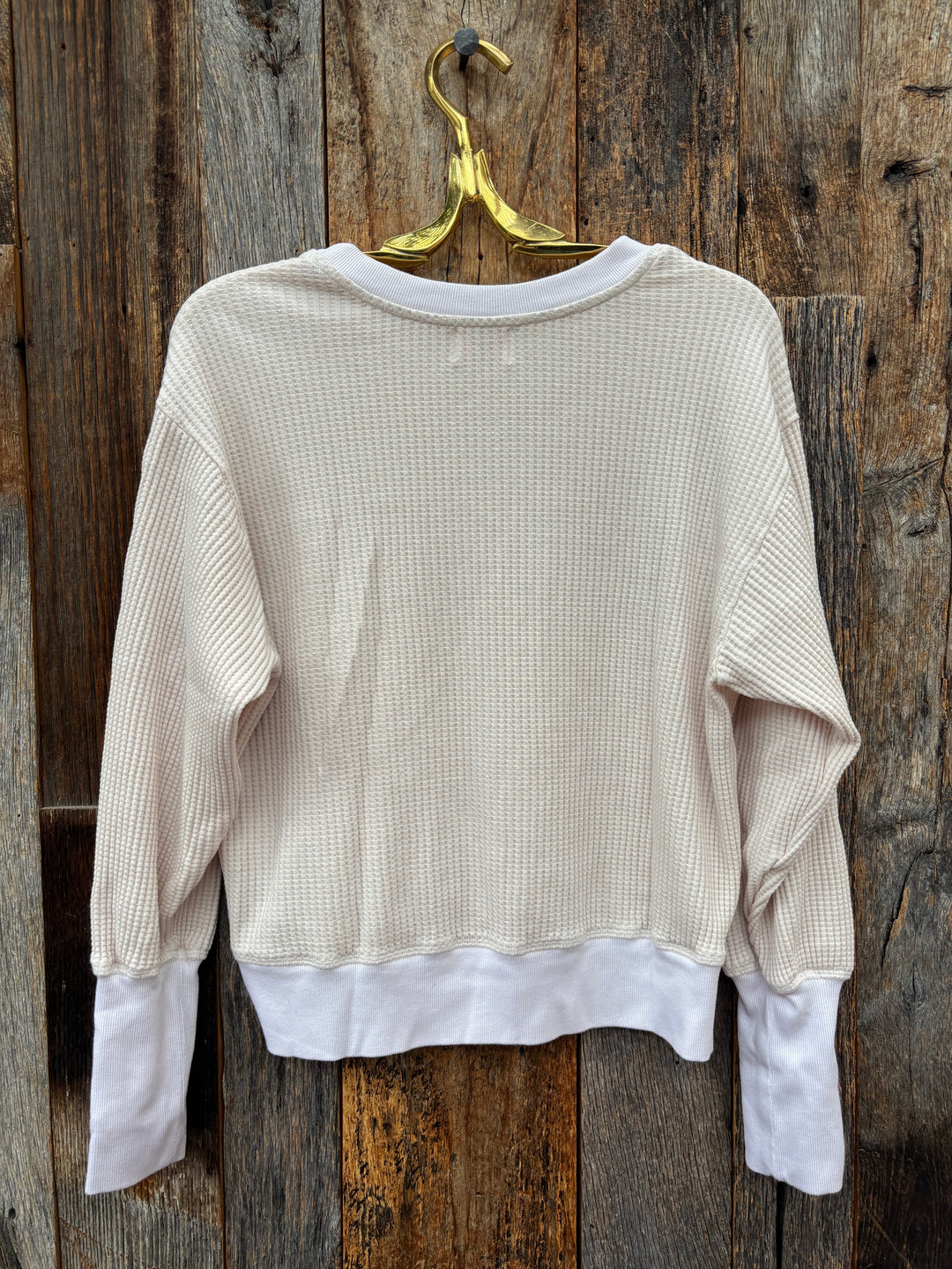 Sundry Oversized Popover W/ Stripes Oyster