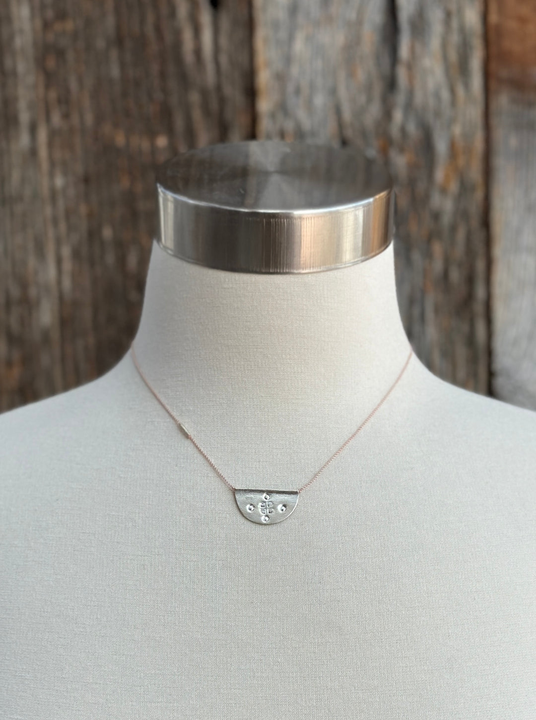 River Song Sterling Silver Halfmoon Talisman Necklace