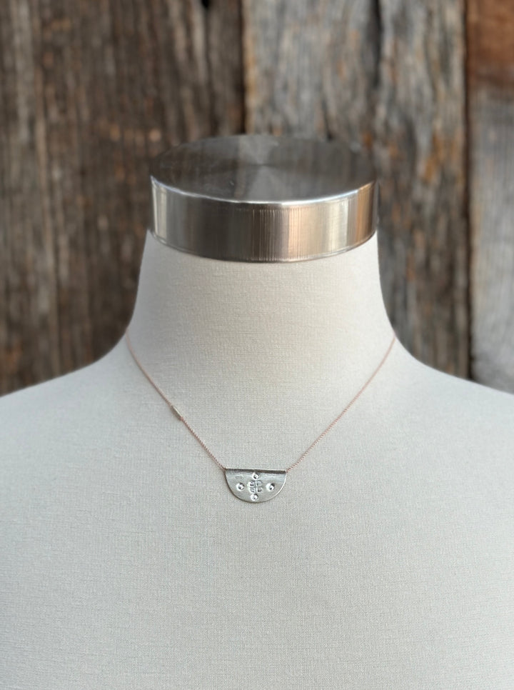 River Song Sterling Silver Halfmoon Talisman Necklace