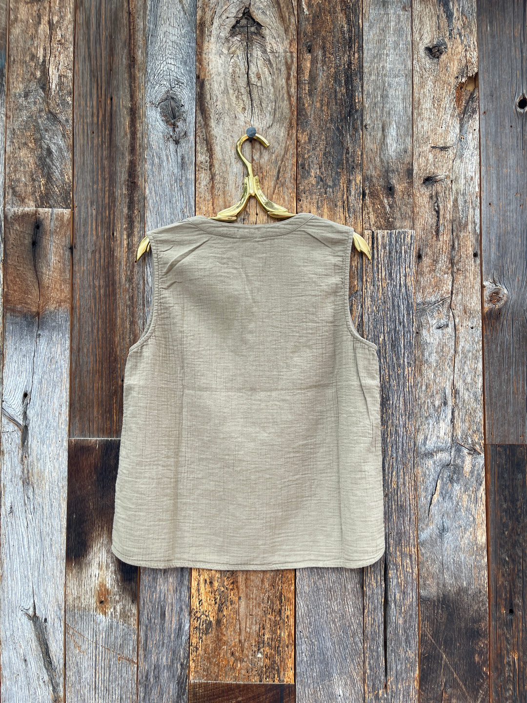 Dylan Andi Sleeveless Top Moss