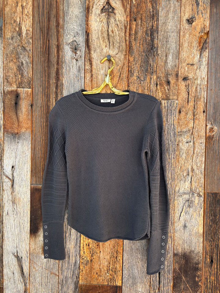 Dylan Stella Sweater Snap Cuff Black
