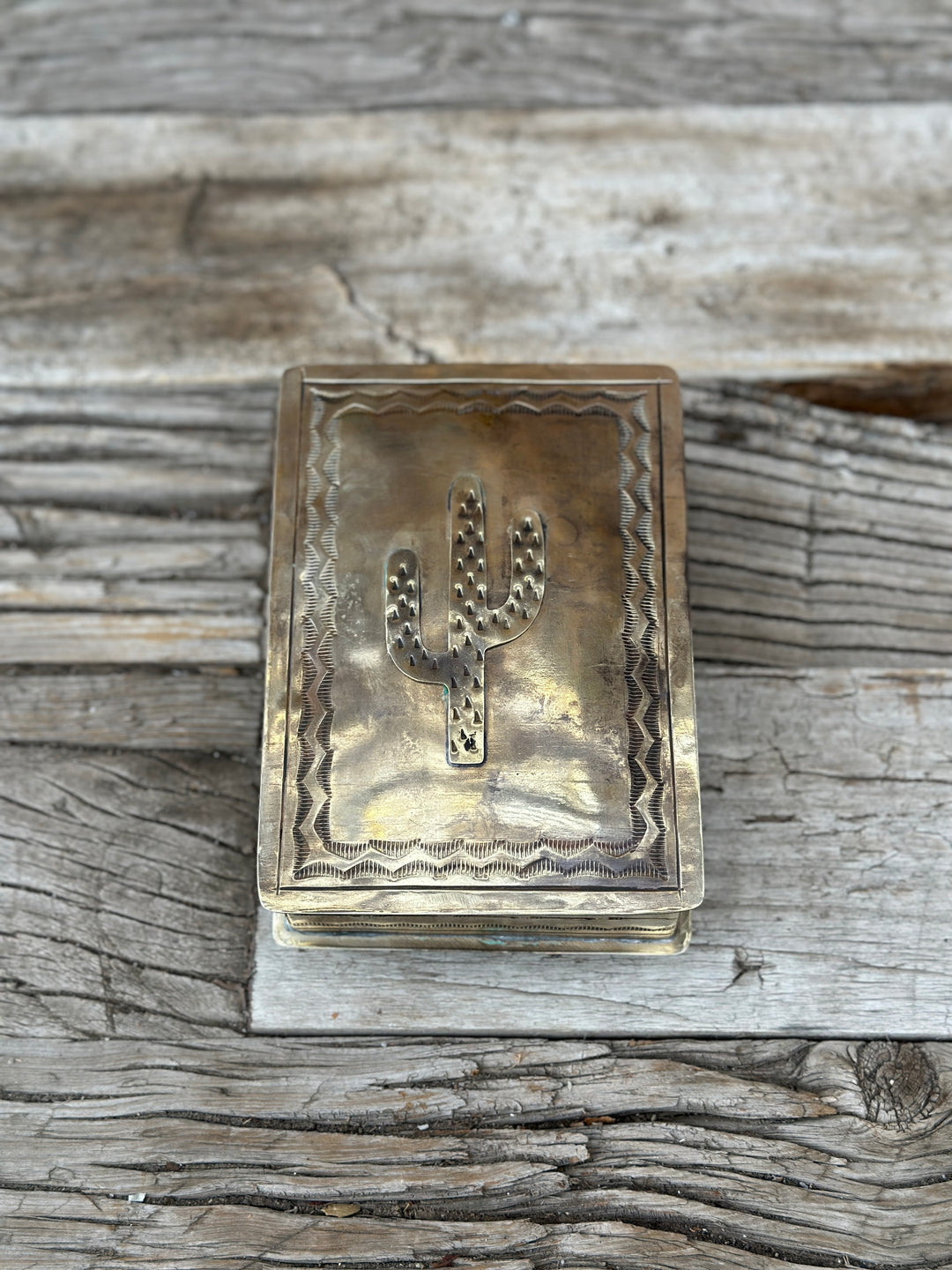 J. Alexander Stamped Cactus Icon Box WJA-088-4