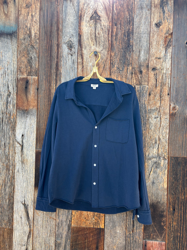 Dylan Cali Fleece Logan Shirt Indigo
