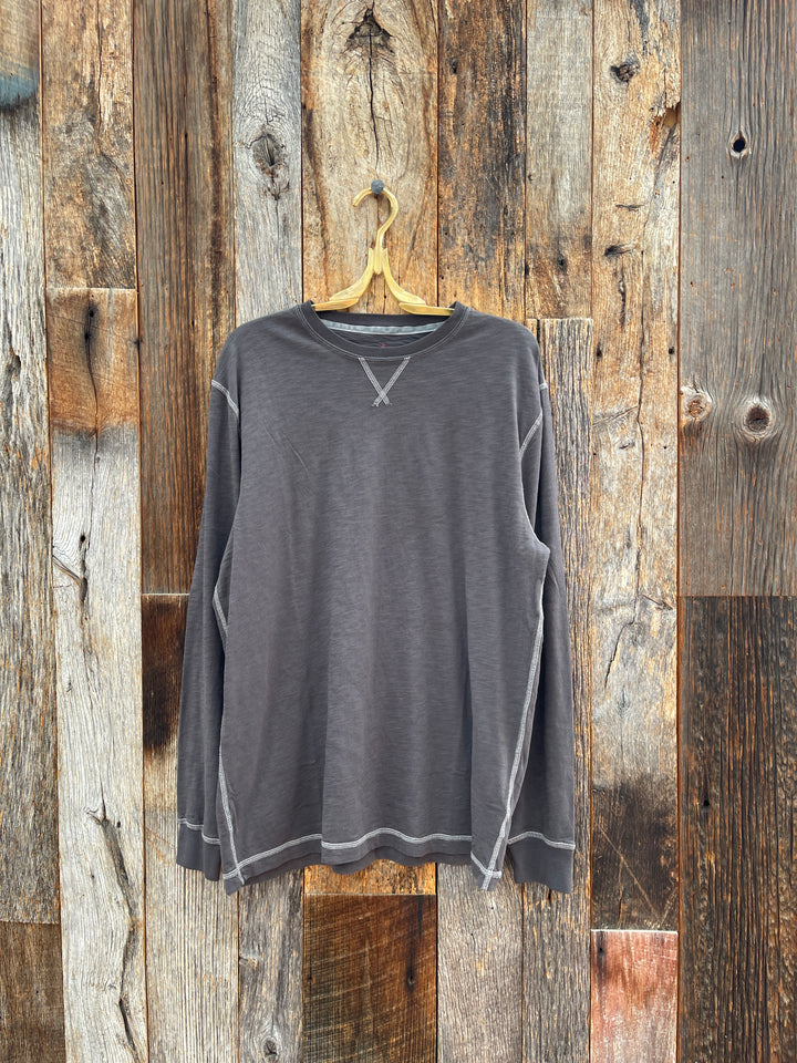 True Grit Heritage Slub L/S Crew Carbon