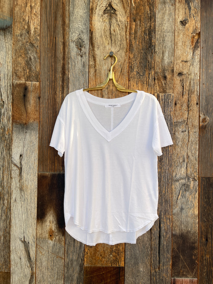 Project Social T Baltimore V-Neck Tee White