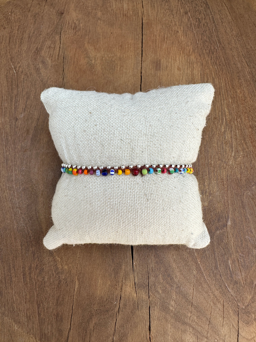 Minetta Rainbow Beads w/ Silver Accents