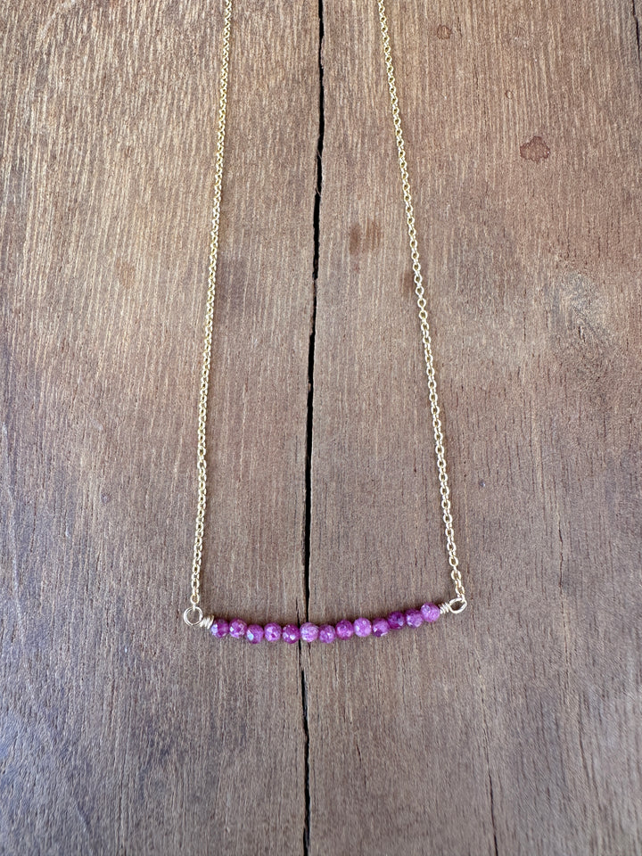 Elizabeth Nicole Ruby 14K GF N202