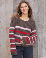 Wooden Ships North Pole Striped Crew Super Chunky Dark Dusk