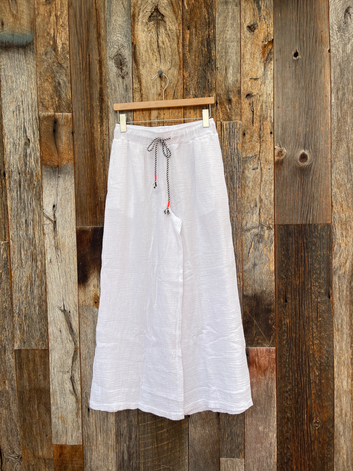 Sundry Wide Leg Pant White