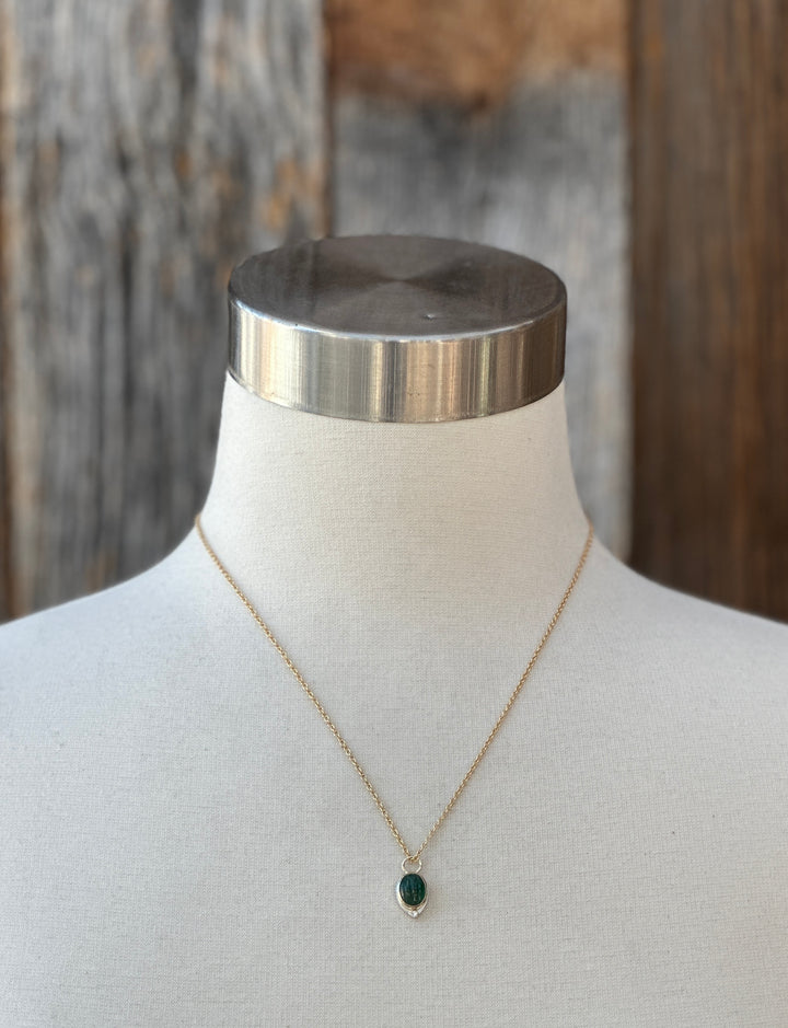 Robin M Designs Emerald Charm 14K/SS/1.75m Diamond