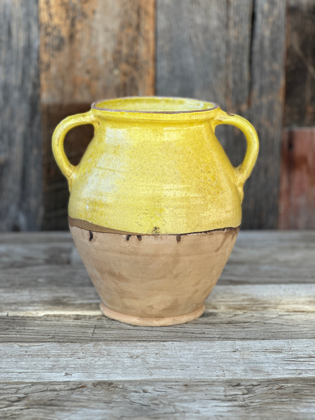Blue Ocean Traders Cottage Crafted 2-Handle Jug Yellow
