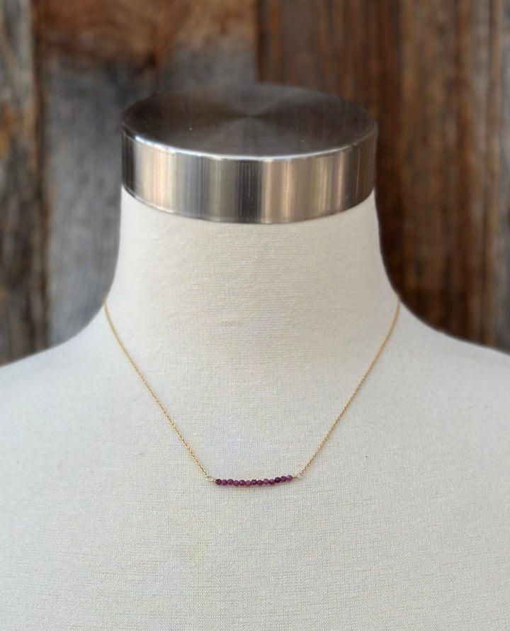 Elizabeth Nicole Ruby 14K GF N202