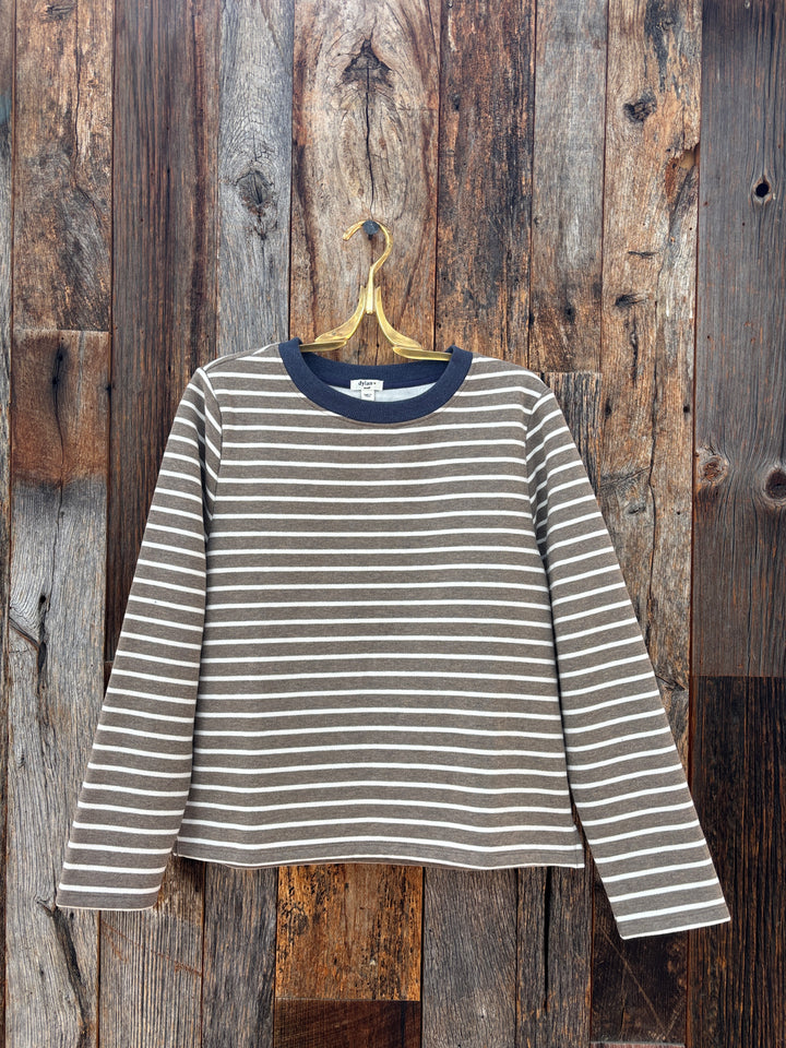 Dylan Charlie Stripe Crew Olive