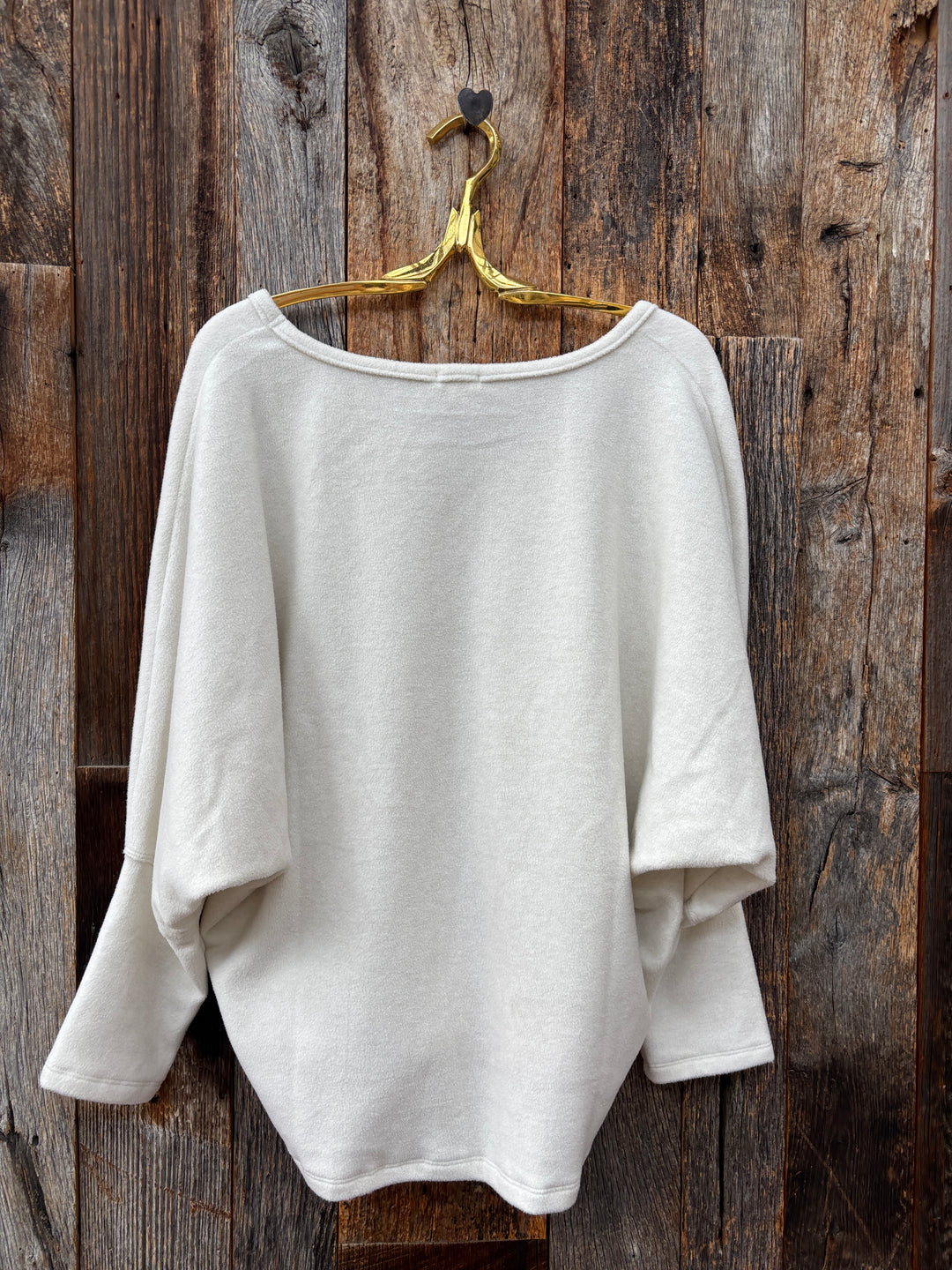 Dylan Deep V Dolman Soft White