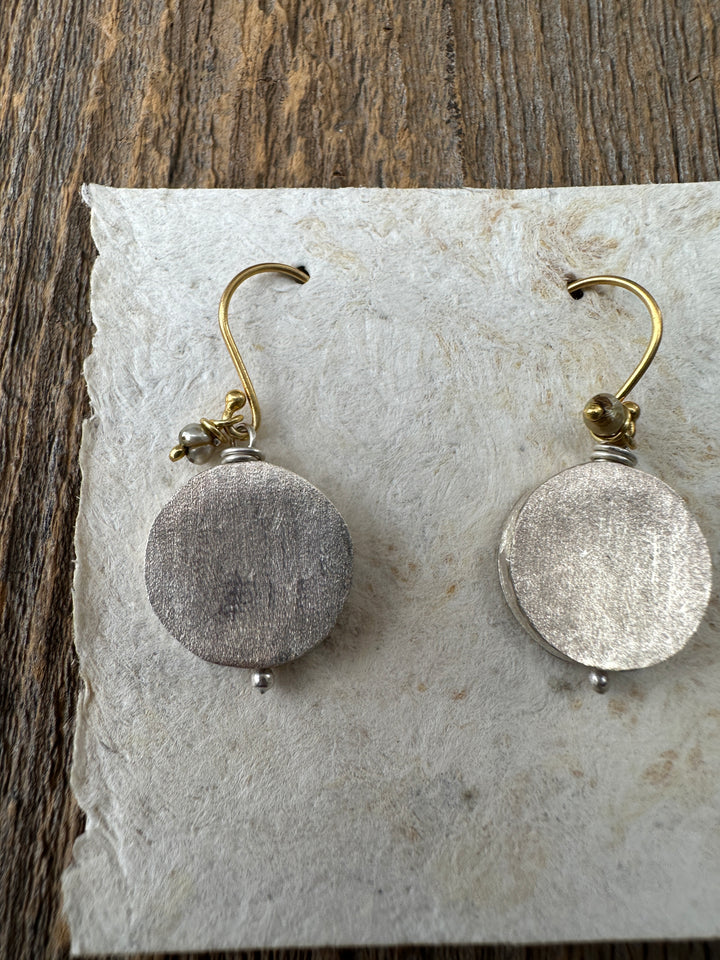 River Song Silver Full Moon Earrings 21209