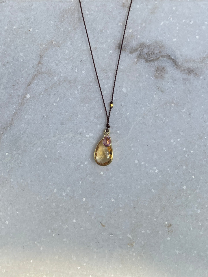 Margaret Solow Citrine/Sapphire 18K NC-CIT/SAP