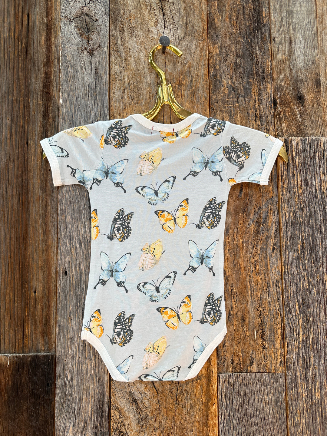 Milkbarn S/S Bamboo One Piece Butterfly 31117