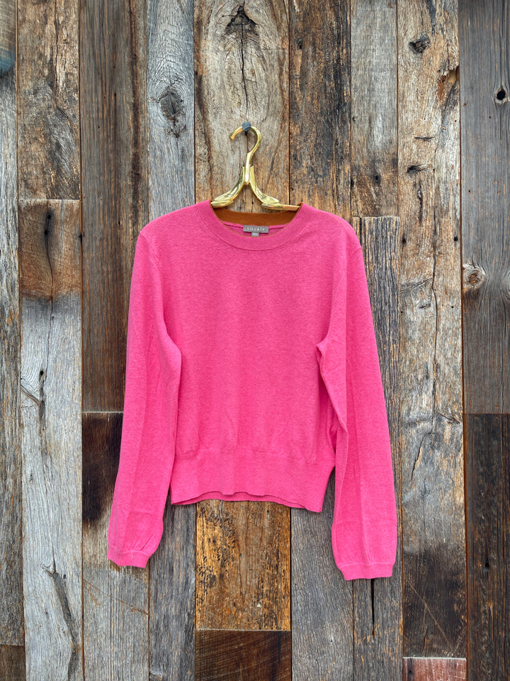 Lilla P Shirred Sleeve Sweater Calypso