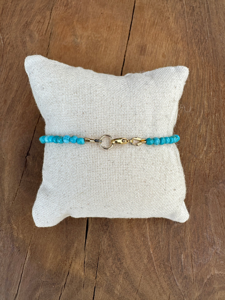 Joy Dravecky Bali Beaded Bracelet Turquoise