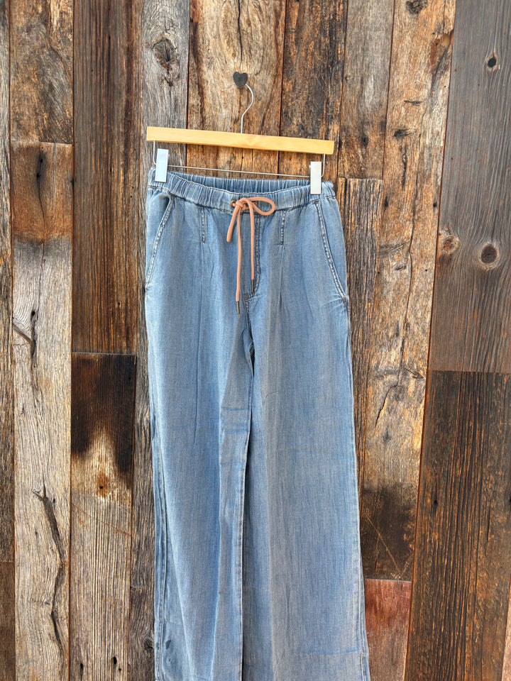 Lilla P Denim Pant Blue Wash