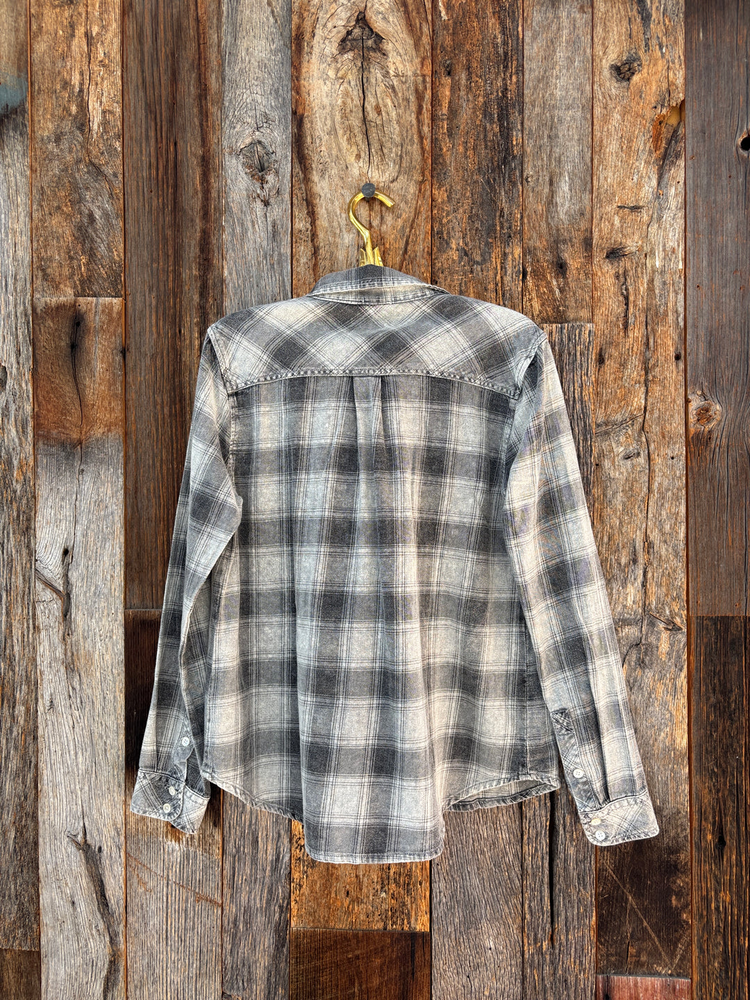 Dylan Asher Plaid Button Up Black/Grey