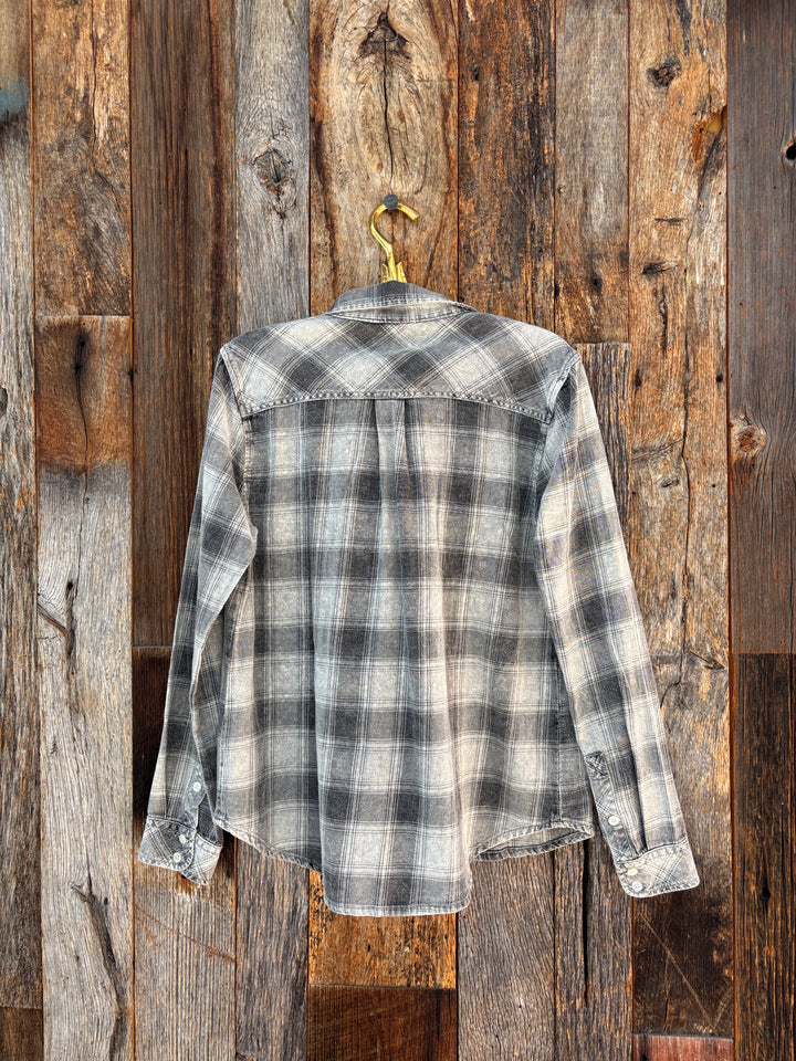 Dylan Asher Plaid Button Up Black/Grey