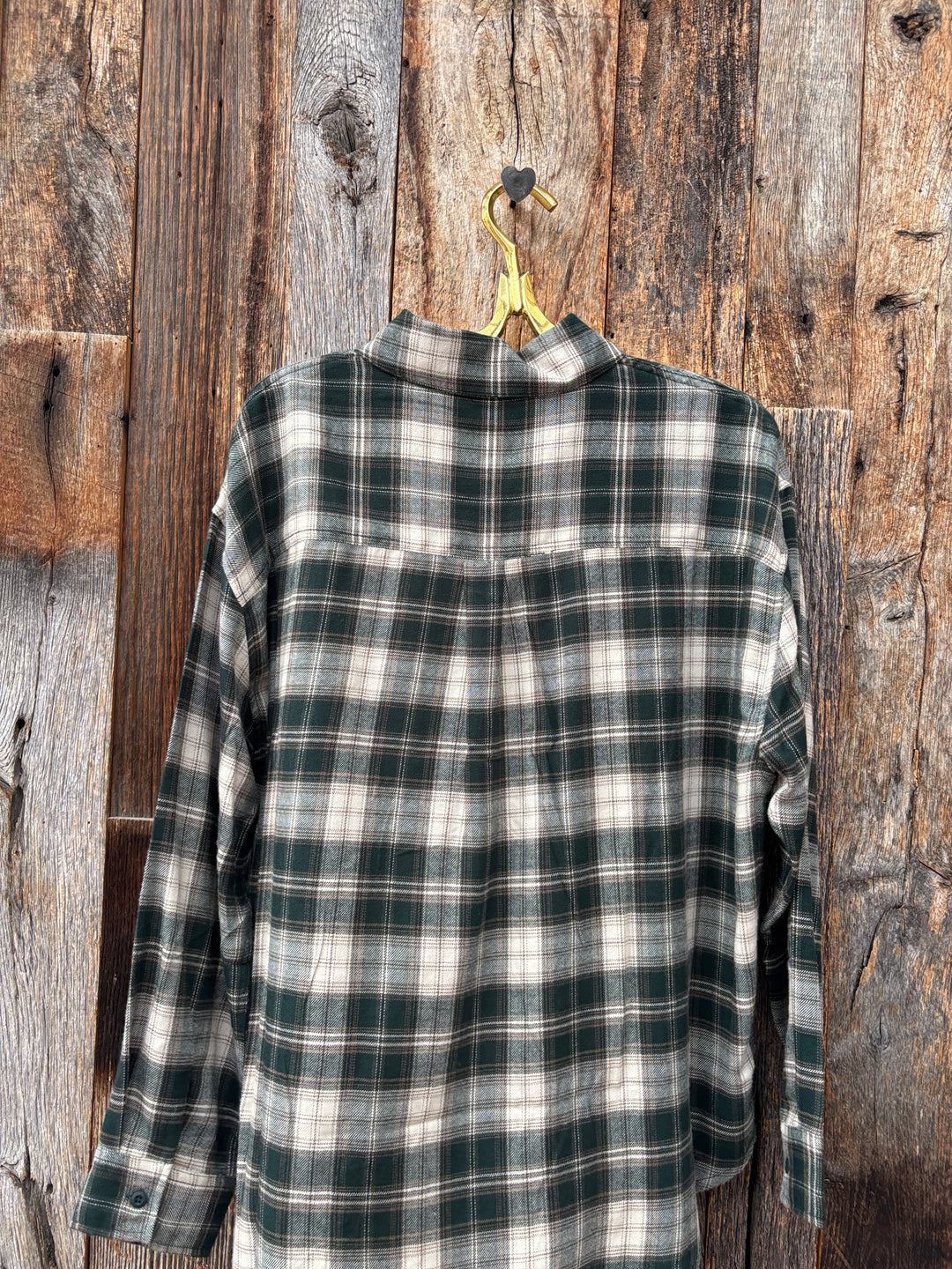 Z Supply River Plaid Button Up Garland Green