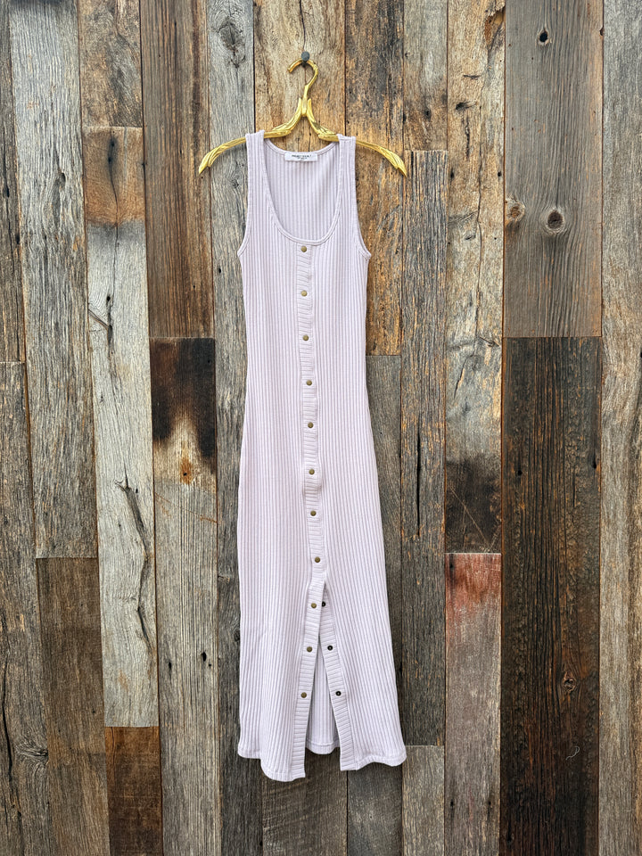 Project Social T Renata Snap Rib Tank Dress Violet