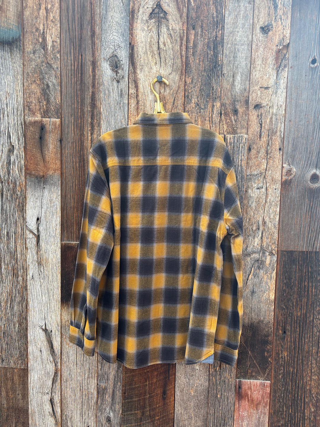 True Grit Cooper Checks L/S 2 Pocket Shirt Saddle