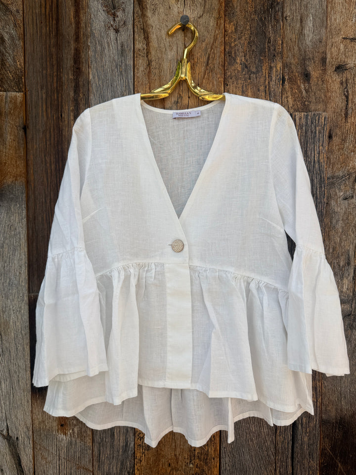 Isabella V Jenny Linen Blouse