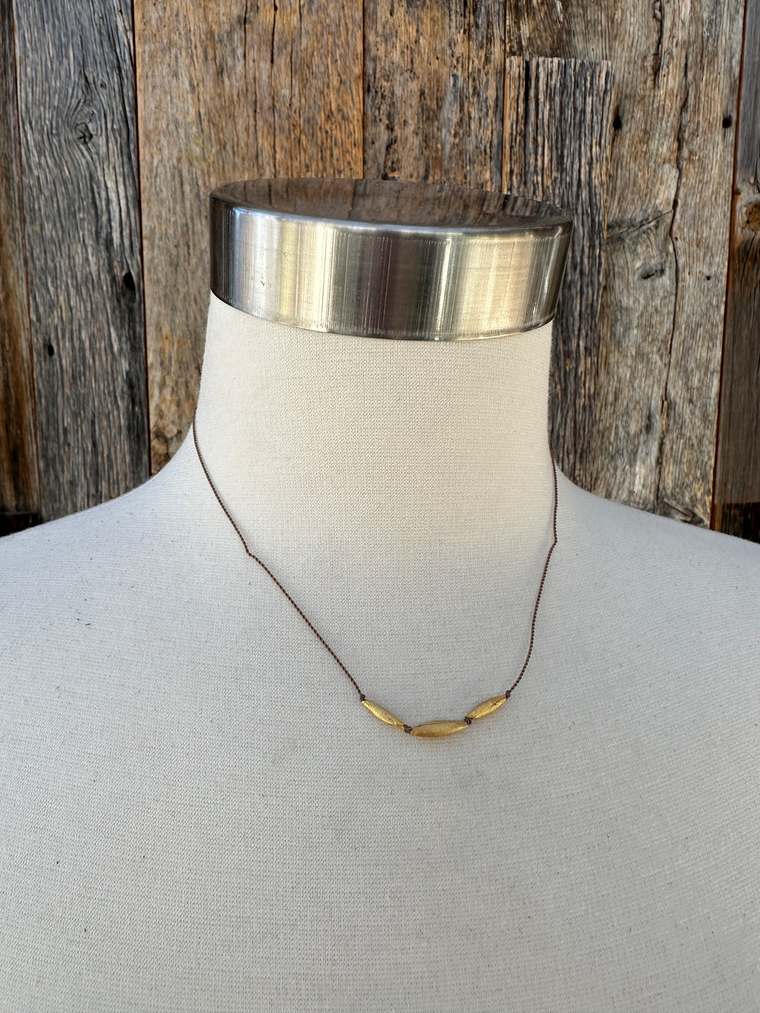 River Song Golden Rice Talisman Necklace