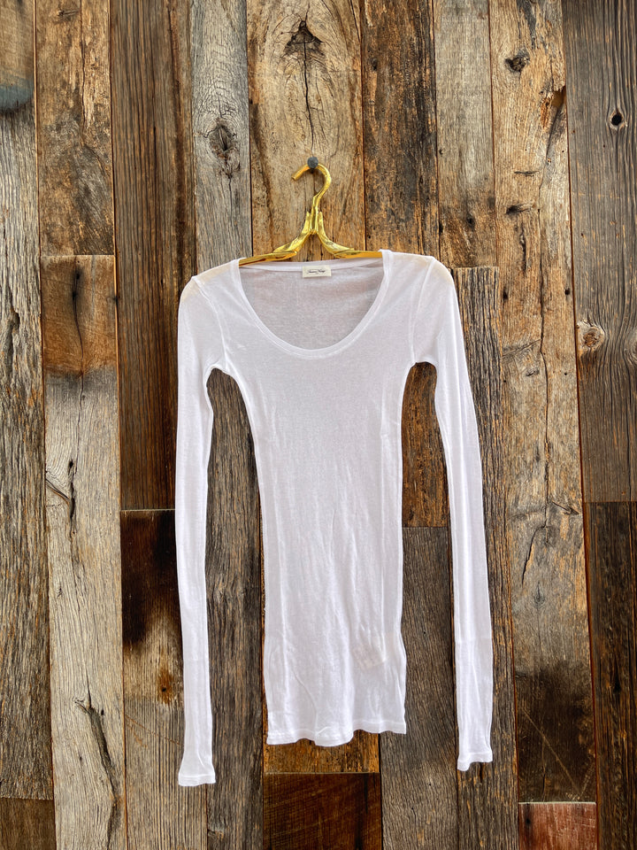 American Vintage Massachusetts L/S Blanc MAS04H25