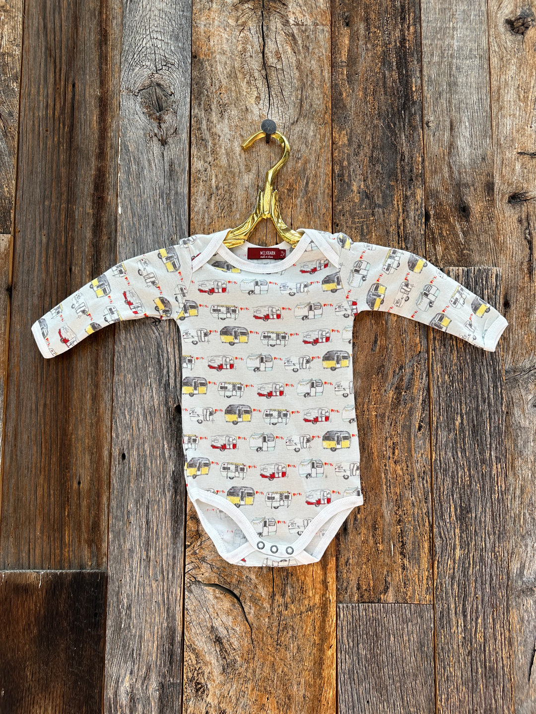 Milkbarn Organic L/S One Piece Vintage Trailers